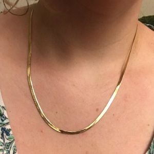 14K gold herringbone chain